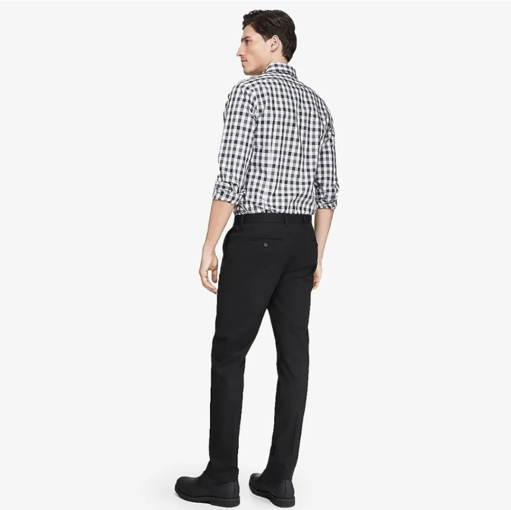 Express Innovator Charcoal Trousers Men's 31/30 Preppy Office Career